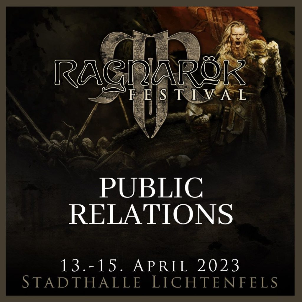 Public Relations auf dem Ragnarök Festival 2023